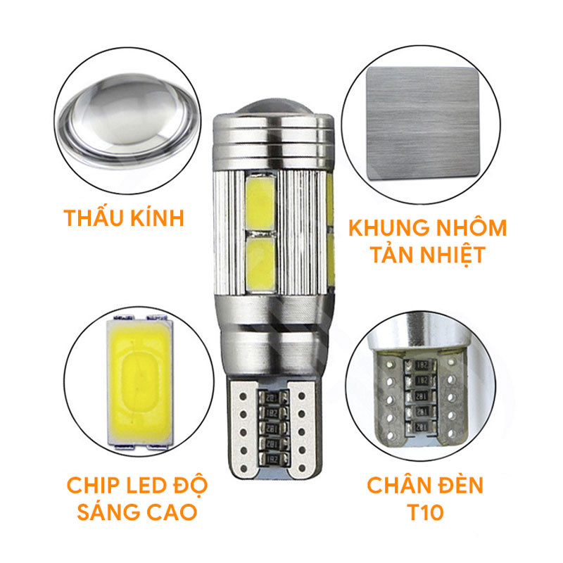 Đèn led chân T10 T105630-10